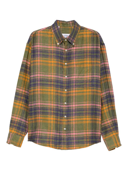  Lc23 Plaid-pattern Chest-pocket Shirt - Green 