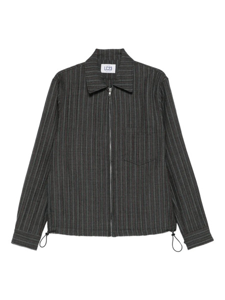  Lc23 Striped Zip-up Jacket - Grey 