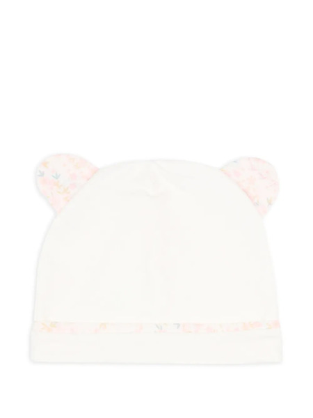  Le Boo Beebè Floral Bear Hat - White 
