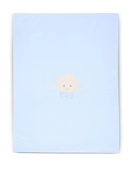  Le Boo Beebè Lamb-detail Blanket - Blue 