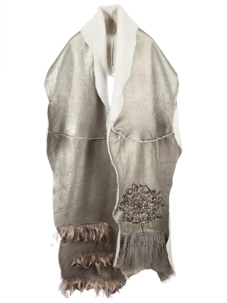  Le Cuir Perdu Metallic Cardi-coat - Grey 