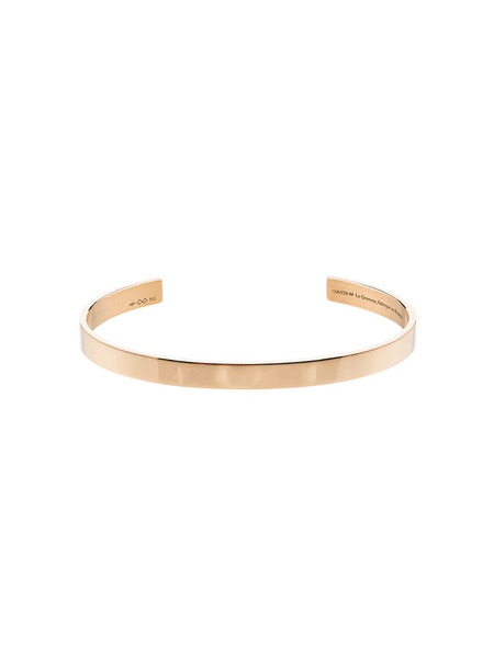  Le Gramme Logo Engraved Bangle - Gold 