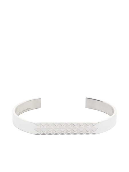  Le Gramme Pyramid-guilloche Bracelet - Silver 