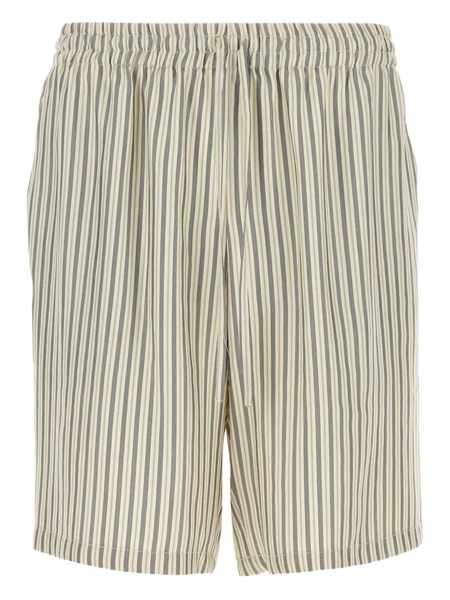  Le Kasha Striped-pattern Shorts - Blue 