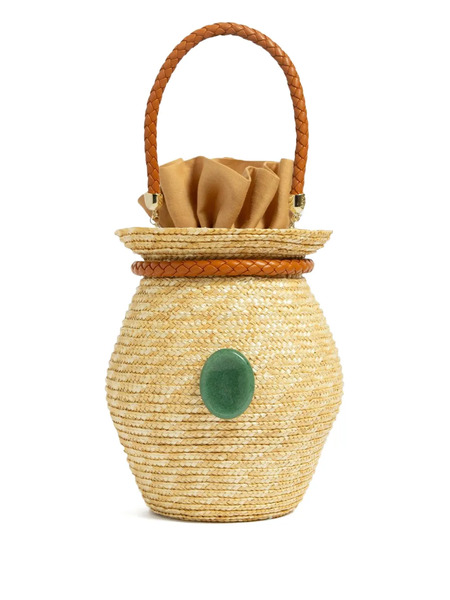  Le Nine Woven Top-handle Tote Bag - Neutrals 