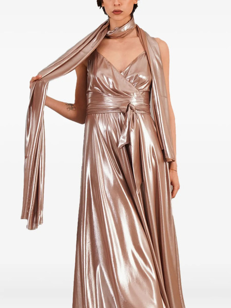  Le Rjtange Metallic Draped Scarf 