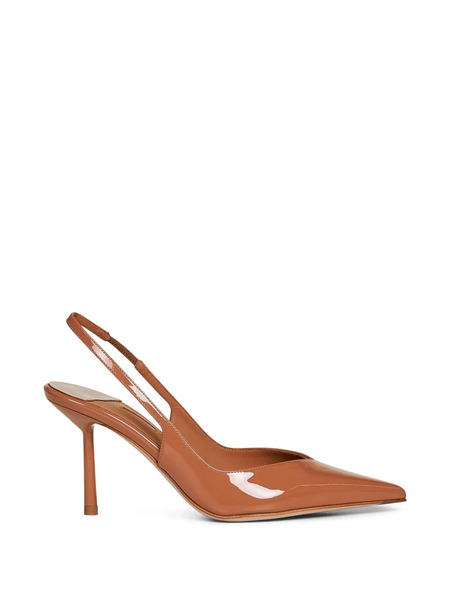  Le Silla Ankle-strap Pointed Sandals - Brown 