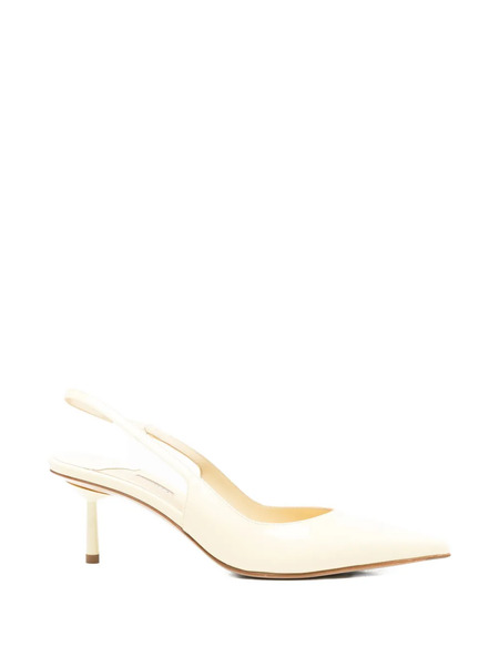  Le Silla Bella Slingback Point-toe Pumps - Yellow 