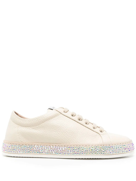  Le Silla Crystal-embellished Sneakers - Neutrals 