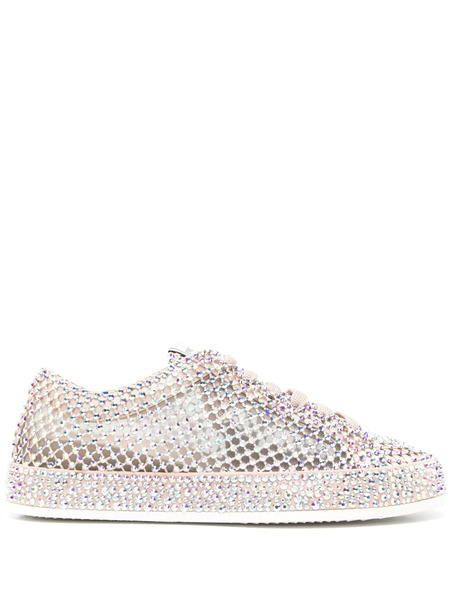  Le Silla Crystal-embellished Sneakers - Neutrals 