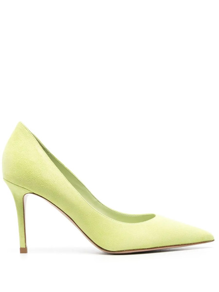  Le Silla Eva 90mm Suede Pumps - Green 
