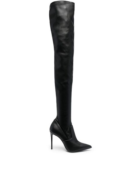  Le Silla Eva Thigh-high Leather Boots - Black 