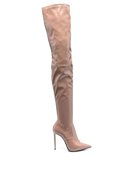  Le Silla Eva Thigh-high Stiletto Boots - Neutrals 