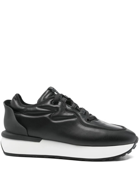  Le Silla Leather Sneakers - Black 