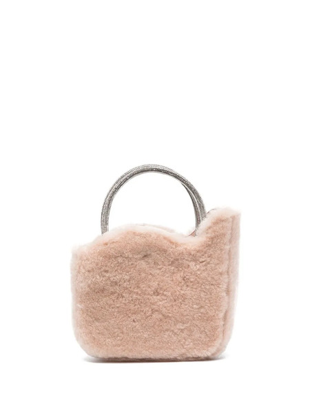 Le Silla Micro Ivy Shearling Bag - Pink 