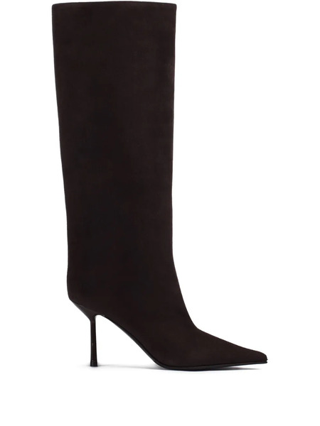  Le Silla 80mm Bella Suede Boots - Brown 