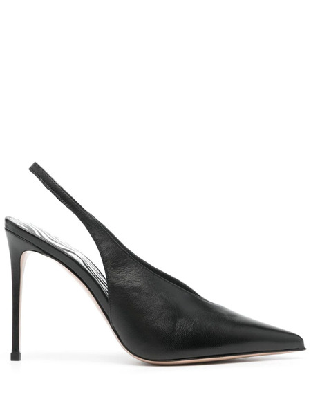  Le Silla 105mm Leather Pumps - Black 