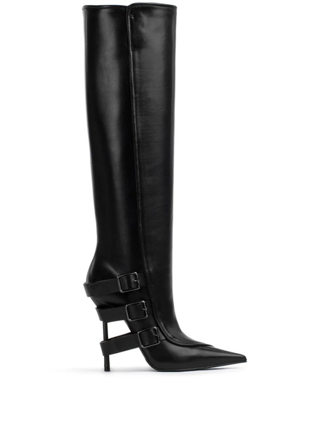  Le Silla 120mm Pointed Boots - Black 