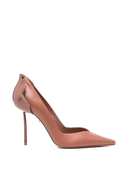  Le Silla Petalo Ruffled Pointed Pumps - Neutrals 