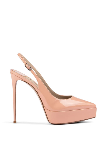  Le Silla Uma Slingback Platform Pumps - Neutrals 