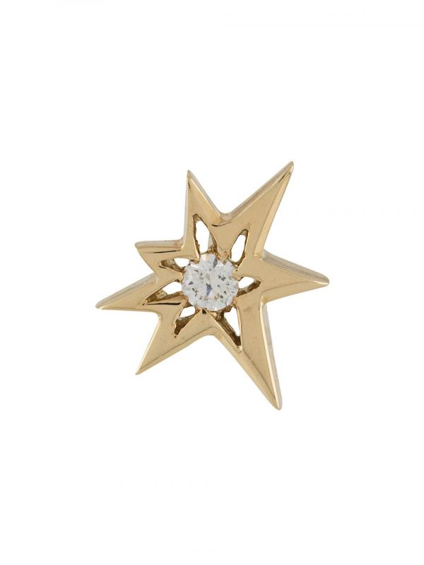  Le Ster 18kt Yellow Gold Diamond Bang Left Stud Earring 