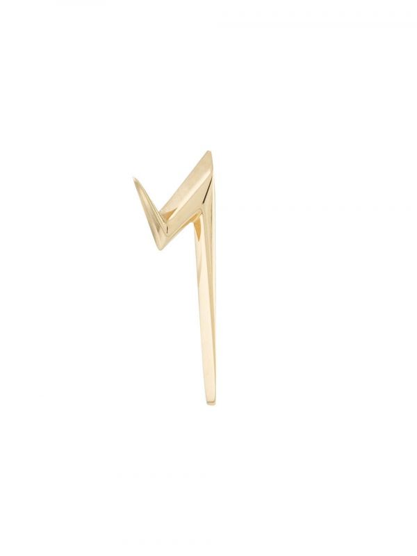  Le Ster 18kt Yellow Gold Thunderflash Left Stud Earring 