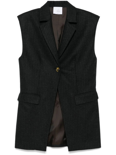 Le Sully Studio Pinstriped Gilet - Grey 