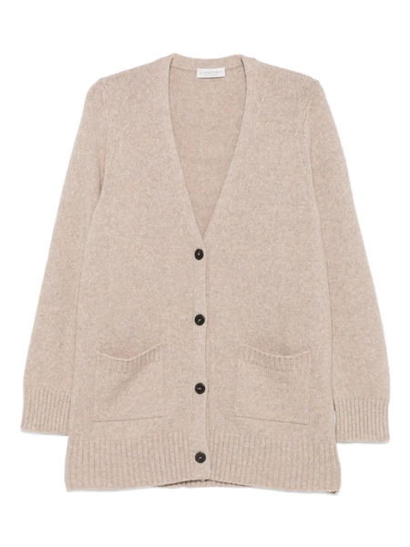 Le Tricot Perugia Buttoned Cardigan - Neutrals 