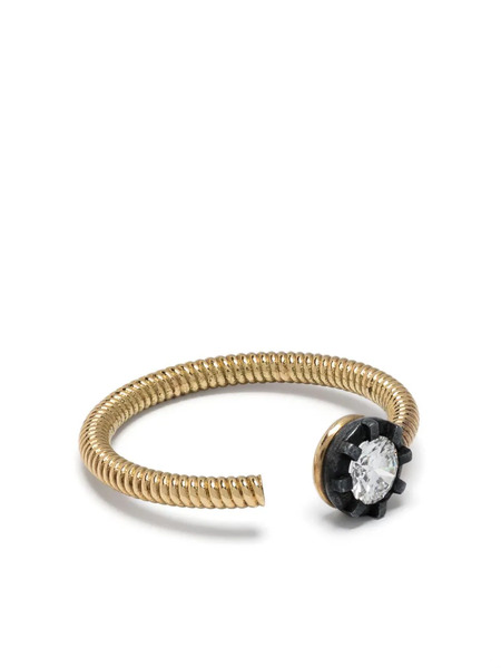  Leandra 18kt Yellow Gold Cabo & Midnight M Diamond Ring 