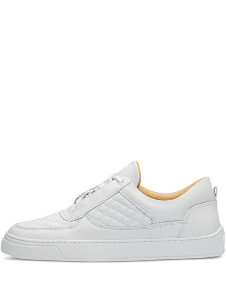  Leandro Lopes Faísca Quilted-pattern Sneakers - White 
