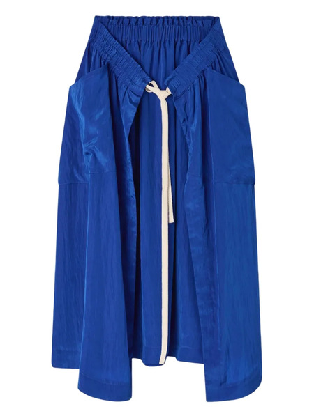  Lee Mathews Kiki Drawstring Side-pocket Skirt - Blue 