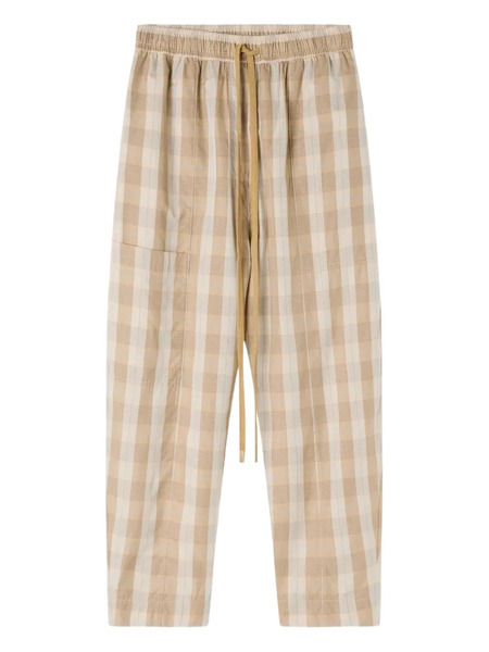  Lee Mathews Lyle Checked Trousers - Neutrals 