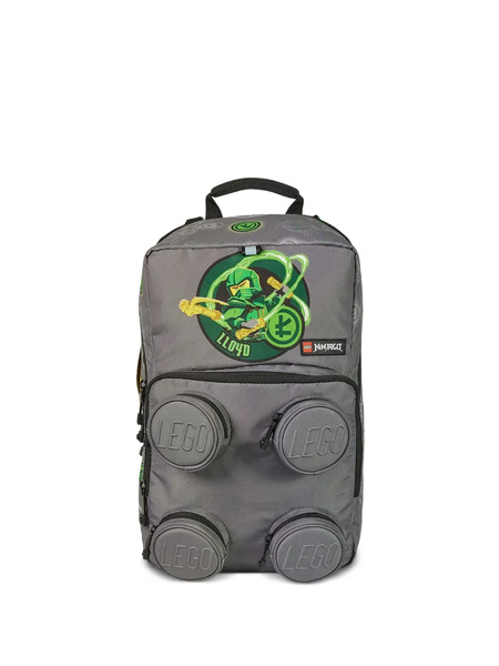  Lego Ninjago Print Zipped Backpack - Grey 