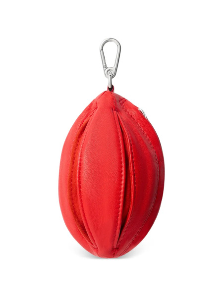  Lemaire Balloon Zipped Leather Key Ring - Red 