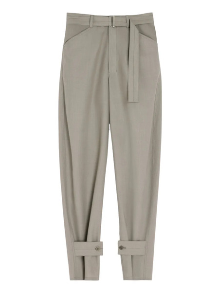  Lemaire Belted Button-tab Trousers - Neutrals 