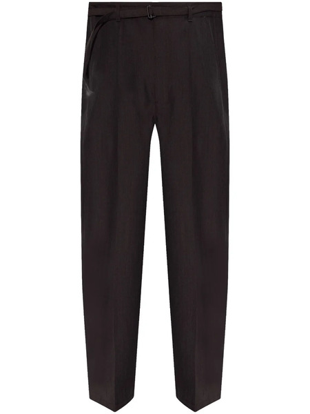  Lemaire Belted Tailored Trousers - Black 