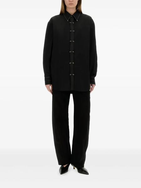 Lemaire Belted Trousers - Black 