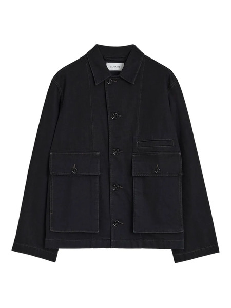  Lemaire Boxy Denim Jacket - Black 