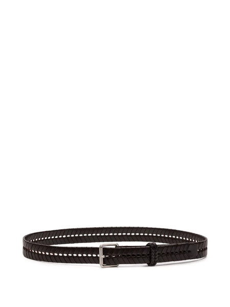  Lemaire Braided Belt - Brown 