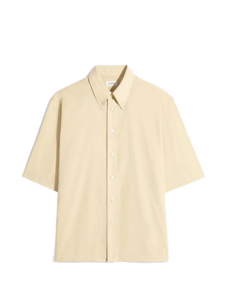 Lemaire Button-down Short-sleeves Shirt - Neutrals 