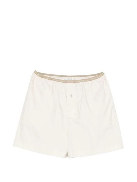  Lemaire Button-embellishment Shorts - Neutrals 