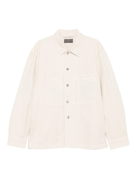  Lemaire Button-fastening Patch-pocket Shirt - Neutrals 
