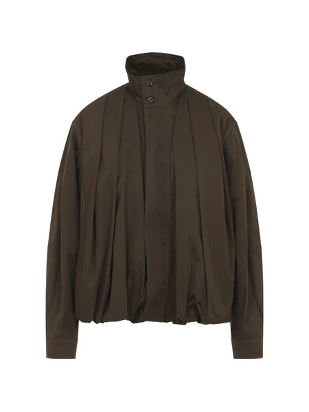  Lemaire Button Pleated Jacket - Brown 