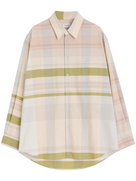 Lemaire Checked Shirt - Neutrals 