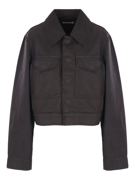  Lemaire Cotton Denim Jacket - Brown 