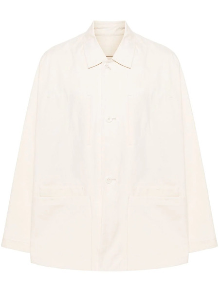  Lemaire Cotton Shirt Jacket - Neutrals 
