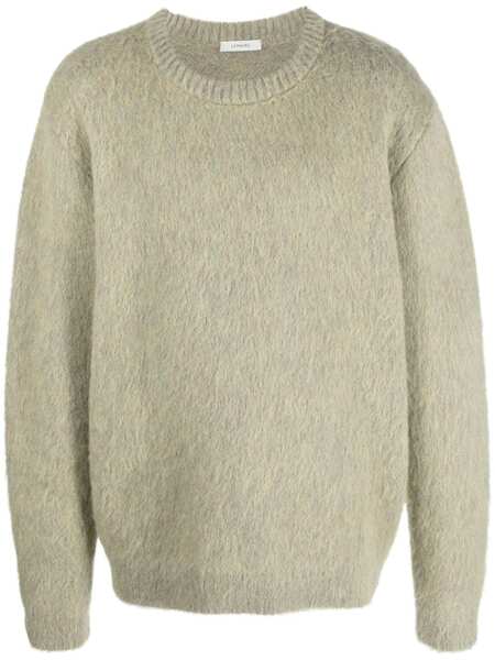  Lemaire Crew-neck Brushed-effect Jumper - Neutrals 