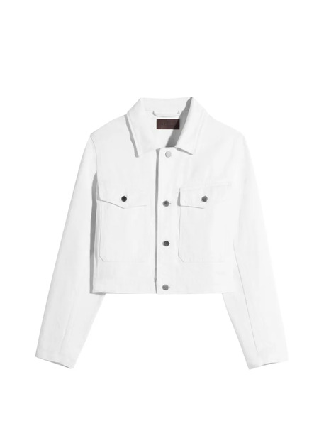  Lemaire Denim Cropped Blouson - White 