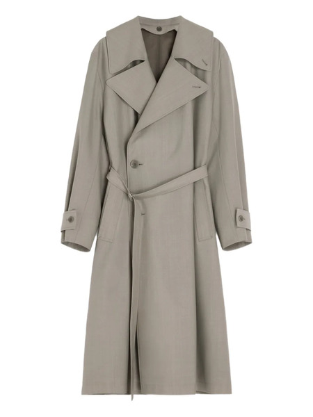  Lemaire Double-breasted Belted Trench Coat - Neutrals 