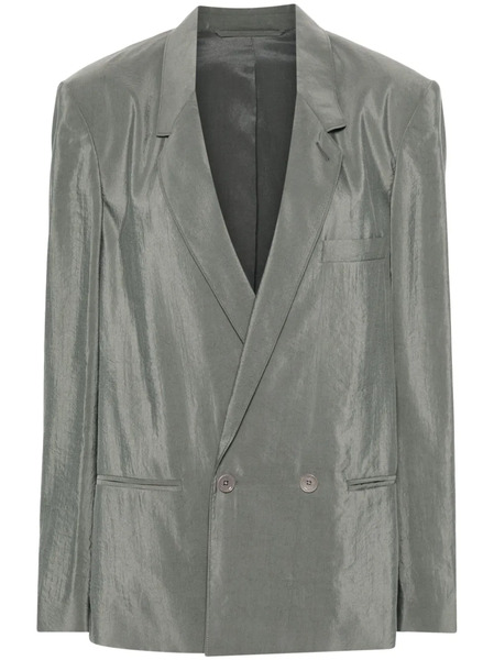  Lemaire Double-breasted Blazer - Grey 